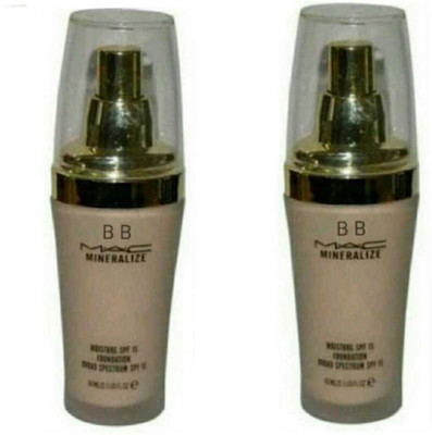 

BB MAC IMPORTED MINERALIZE MOISTURE BROAD SPECTRUM FOUNDATION (SPF 15) FOR PROTECTIVE STAY ALL DAY (SET OF 2) (60 ML) Foundation(NATURAL)