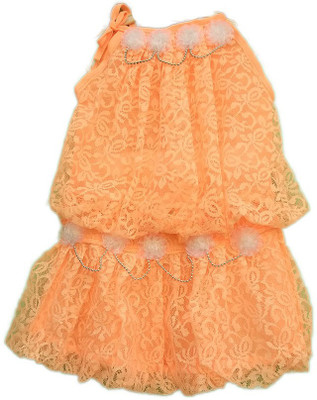 Stylista Fashion Boutique Girls Party(Festive) Top Skirt(ORANGE)
