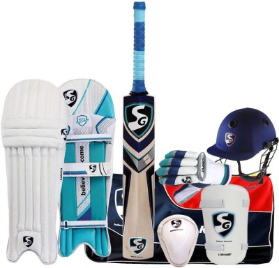 

SG Campus English Willow Cricket Kit With Leather Ball (12-14 Year) Cricket Kit