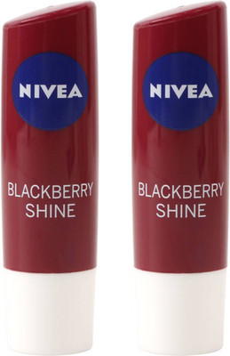 

Nivea BLACKBERRY SHINE Lip Balm (Pack of 2) BLACKBERRY(Pack of: 2, 4.8 g)