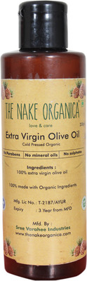 

The Nake Organica Extra Virgin Olive Oil | Finest organic and natural skin and hair care treatment(200 ml)