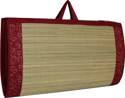 Kala Darshan Crafts Bazaar Artificial Grass Chatai Mat(Red, Medium)