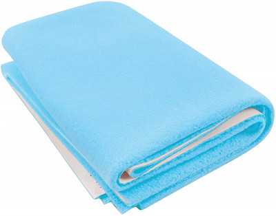 

EasyShop Cotton, Rubber, Rexin Baby Bed Protecting Mat(Light sky blue