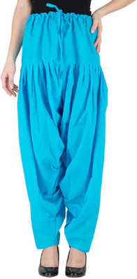 Skandas Trendz Cotton Blend Solid Patiala