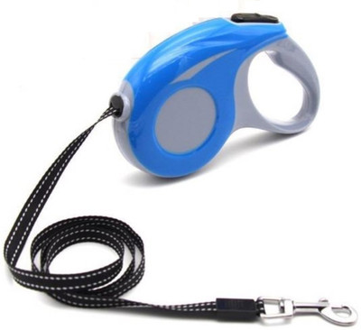 

haappybox Auto Retractable 16.5 Feet 1 cm Dog Strap Leash(Blue)