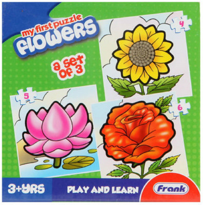 

Frank Set of 3 - My first puzzle - Flowers(15 Pieces)