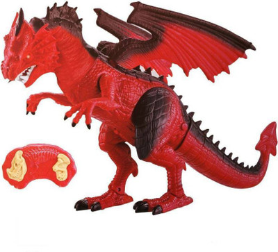 

MS Amaze Infra-red control walking Dinosaur with LED lights & music operated by remote control(Multicolor)