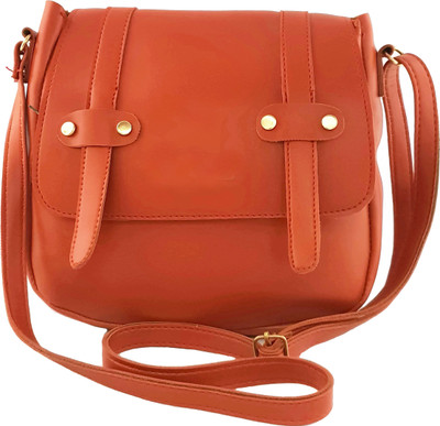 

Ferishta Women Evening/Party, Casual, Formal Orange Rexine Sling Bag