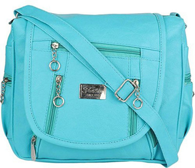 

Bizarre Vogue Women Casual Blue PU Sling Bag