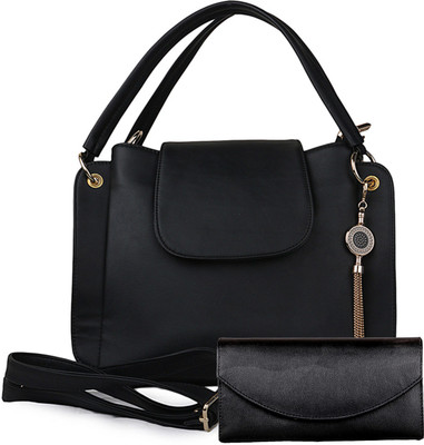 

Deniza Women Casual Black PU Sling Bag