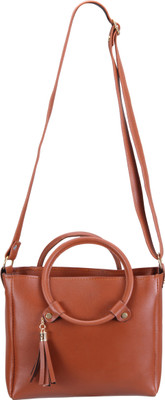 

AIZAH Women Casual Tan PU Sling Bag