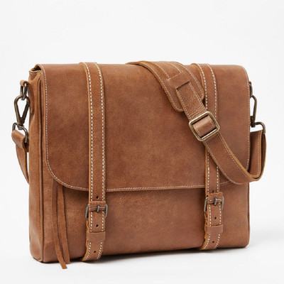 

Super Men Formal Brown Leatherette Sling Bag