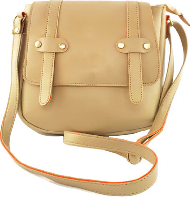 

Ferishta Women Evening/Party, Casual, Formal Beige Rexine Sling Bag