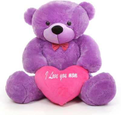 teddy toy 5 feet Giant Huge Teddy Bear Birthday Valentine Gift- Purple - 152 cm(Purple)