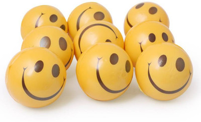 

Starsky Smiley Face Stress Releive Squeeze Balls - (Yellow) - 7 cm(Yellow)