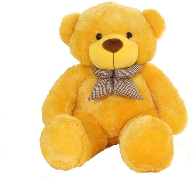

Teddy toy 4 Feet Stuffed Soft teddy bear for Birthday Party cute teddy bear Loveable For Someone Special (YELLOW) - 122 cm(Yellow)