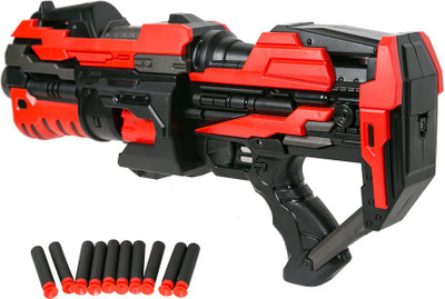 

Akrobo FJ822 Premium Quality Automatic Soft Bullet Gun With Rechargable Battery(Red)