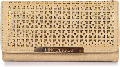 

Lino Perros Women Casual Beige Artificial Leather Wallet(11 Card Slots)