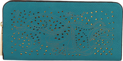 

Lino Perros Women Blue Artificial Leather Wallet(12 Card Slots)