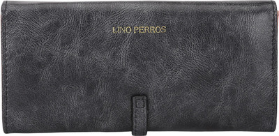 

Lino Perros Women Grey Artificial Leather Wallet(10 Card Slots)