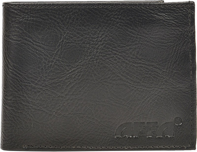 

AFFA Men Black Artificial Leather Wallet(6 Card Slots)