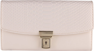 

Lino Perros Women Casual White Artificial Leather Wallet(8 Card Slots)