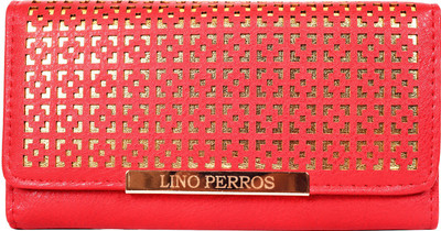 

Lino Perros Women Red Artificial Leather Wallet(11 Card Slots)