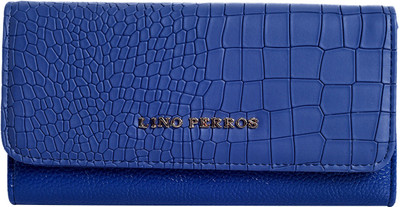 

Lino Perros Women Blue Artificial Leather Wallet(6 Card Slots)