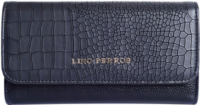 

Lino Perros Women Black Artificial Leather Wallet(6 Card Slots)