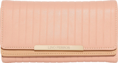 

Lino Perros Women Pink Artificial Leather Wallet(12 Card Slots)
