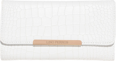 

Lino Perros Women Casual White Artificial Leather Wallet(6 Card Slots)