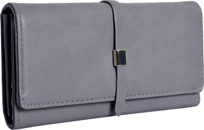 

Lino Perros Women Grey Artificial Leather Wallet(6 Card Slots)