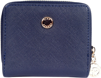 

Lino Perros Women Casual Blue Artificial Leather Wallet(4 Card Slots)
