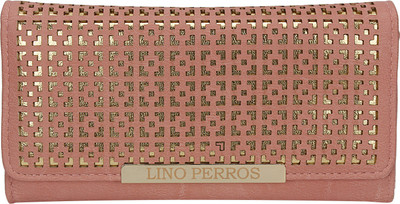 

Lino Perros Women Pink Artificial Leather Wallet(11 Card Slots)