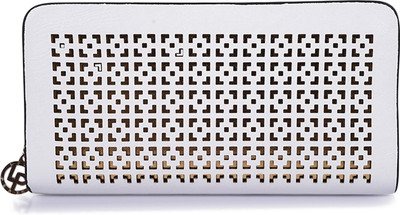 

Lino Perros Women White Artificial Leather Wallet(12 Card Slots)
