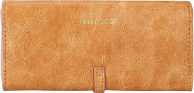

Lino Perros Women Brown Artificial Leather Wallet(10 Card Slots)