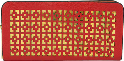 

Lino Perros Women Casual Red Artificial Leather Wallet(12 Card Slots)