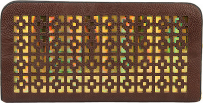 

Lino Perros Women Brown Artificial Leather Wallet(12 Card Slots)