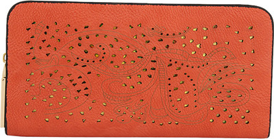 

Lino Perros Women Orange Artificial Leather Wallet(12 Card Slots)