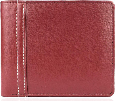 

Accezory Men Casual Maroon Genuine Leather Wallet(4 Card Slots)