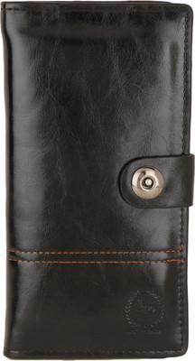 

Lino Perros Women Black Artificial Leather Wallet(12 Card Slots)