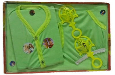 

Bagani New Born Baby Gift Set for 4 Piece(Green)