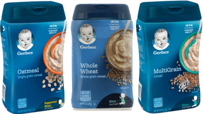 

Gerber Oatmeal cereal 227g + Whole Wheat Cereal 227g + Multigrain Cereal 227g (681g) Cereal(681 g, Pack of 3, 1)