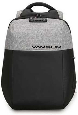

Vamsum Batman Anti-Theft USB Charging 15.6" 20 Laptop Backpack(Grey), Black;grey