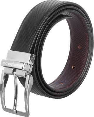 

Spairow Men Casual Black Artificial Leather Reversible Belt