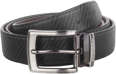 

spairow Men Formal Black Artificial Leather Belt