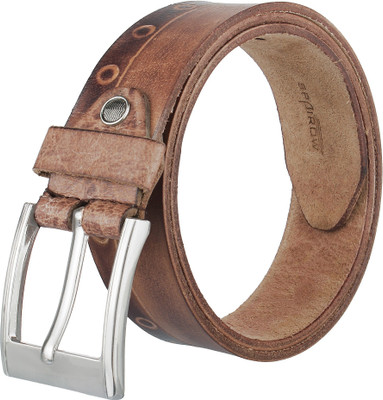 

Spairow Men Casual Brown Genuine Leather Reversible Belt