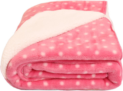 

Cute Gang Polka  Coral Blanket(Microfiber, Pink