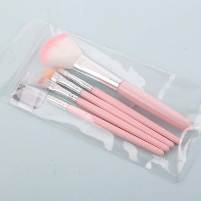 

Boldnyoung 5 Pcs Mini Pink Eyeshadow Foundation Eyebrow Lip Makeup Brush Fine Beauty Pack(Pack of 5)