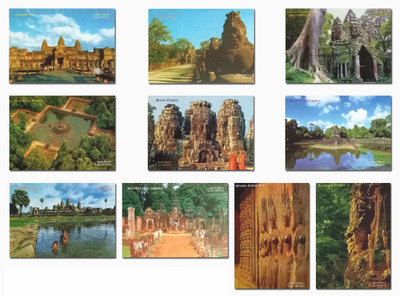 

postcard Cambodia Picture Postcards (Set-7) Post Card(Multicolor, Pack of 10)